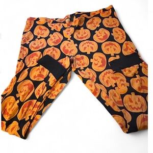 Halloween unsex lounge pants Size 4XL Hide and Eek - Pumpkin Print